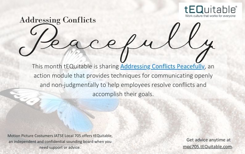 From tEQuitable: Addressing Conflicts Peacefully